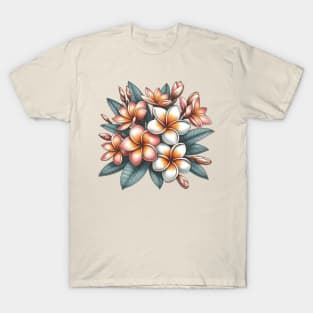 Vintage Plumeria Botanical T-Shirt